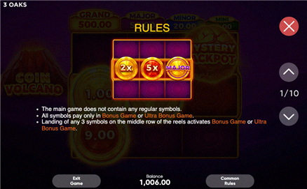 Regole Coin Volcano pagina 1